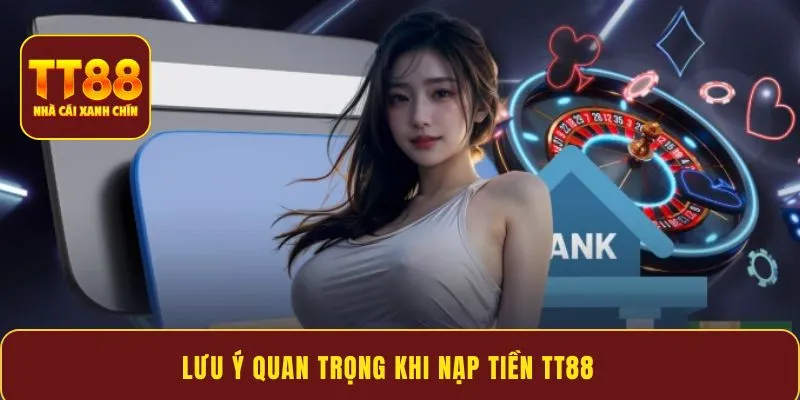 Lưu ý quan trọng khi nạp tiền TT88